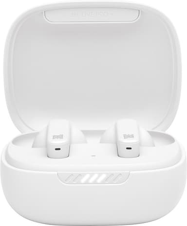 JBL LIVE Pro+ helt trådløse in-ear hodetelefoner (hvit)