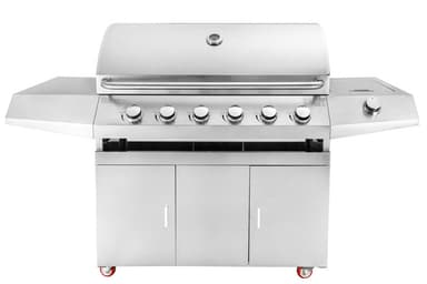 Myoutdoorkitchen - Frittstående gassgrill med 6 brennere og sidebrenner