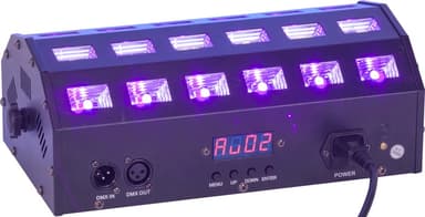 Ibiza LED bar UV+hvit 24 x 3 watt