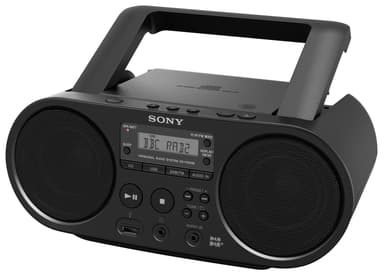 Sony ZS-PS55B CD Boombox med DAB+/FM-radio (sort)