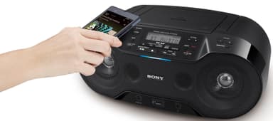 Sony ZS-RS70BTB CD Boombox med Bluetooth (sort)