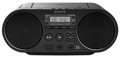 Sony ZS-PS55B CD Boombox med DAB+/FM-radio (sort)