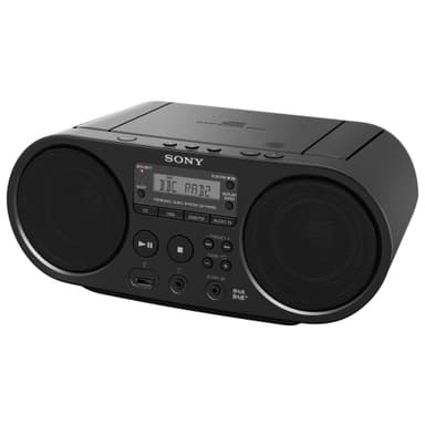 Sony ZS-PS55B CD Boombox med DAB+/FM-radio (sort)