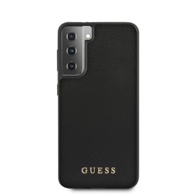 Guess Samsung Galaxy S21 Plus Deksel Skinntekstur Svart