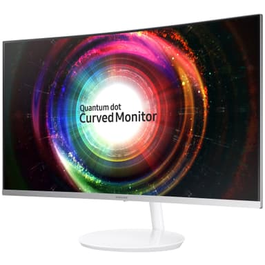 Samsung Curved C32H711 31.5" skjerm (hvit)
