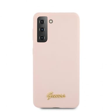 Guess Samsung Galaxy S21 Deksel Metal Logo Rosa