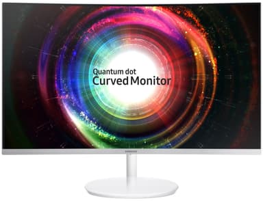 Samsung Curved C32H711 31.5" skjerm (hvit)