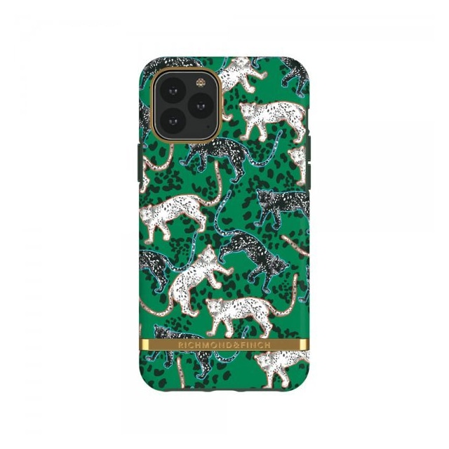 Richmond & Finch iPhone 11 Deksel Green Leopard