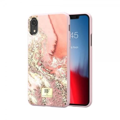 Richmond & Finch iPhone Xr Deksel Pink Marble Gold