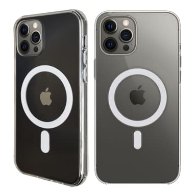 Klart deksel designet for å fungere med MagSafe til iPhone 12 Pro Max  - Clear
