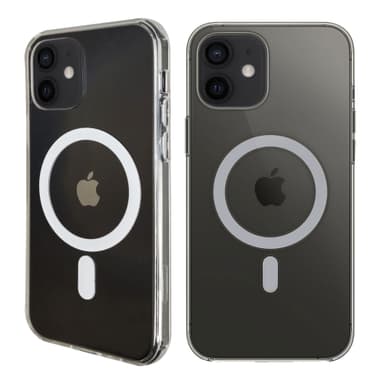 Klart deksel designet for å fungere med MagSafe til iPhone 12 mini - Clear