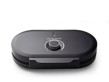Nordic sense dobbelt vaffeljern 1200 watt svart