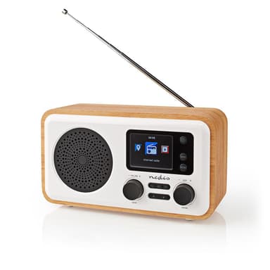 Internettradio med FM/DAB+/Bluetooth, Hvit/tre