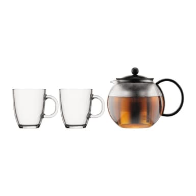 Bodum Tepresse med filter i rustfritt stål ASSAM SET 1.0 L