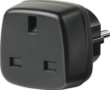 Brennenstuhl reiseadapter GB jordet (sort)