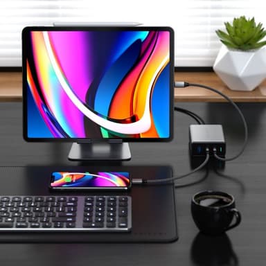 Satechi dual USB-C og USB-A lader ST-TC100GM-EU