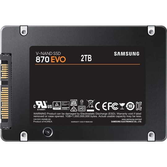 Samsung 870 EVO intern SATA SSD (2 TB)