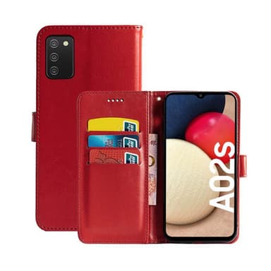Lommebokdeksel 3-kort Samsung Galaxy A02s  - RØD