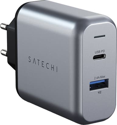 Satechi 30W dobbel vegglader 0879961008130