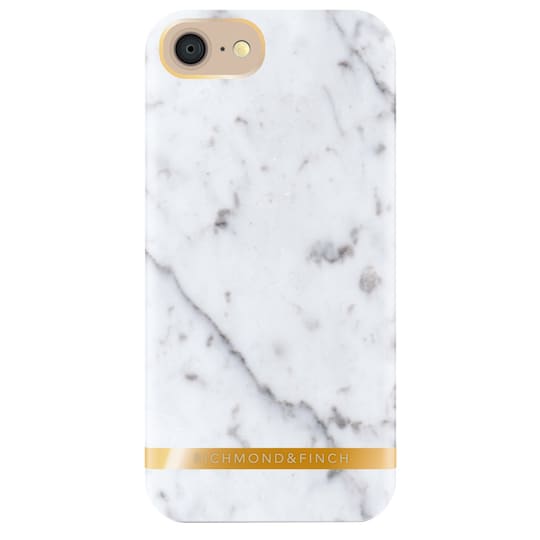 Richmond & Finch Marble Glossy deksel iPhone 7 (hvit)