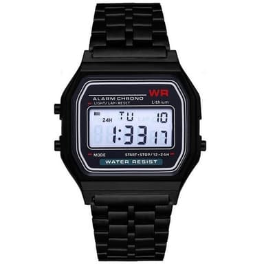 Classic Quartz LED Digital Herreklokke