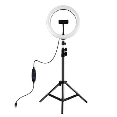 PULUZ LED Selfiering med Mobilholder