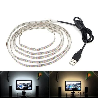 Usb-drevet TV-belysning 1 meter - Varm hvit