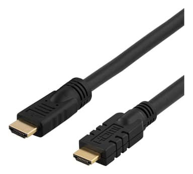 deltaco Active HDMI cable, HDMI High Speed with Ethernet, 10m, black