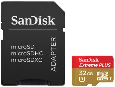 SanDisk Extreme Plus Micro SD-kort 32 GB