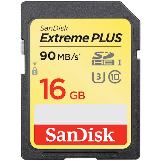 SanDisk Extreme Plus SD minnekort 16 GB