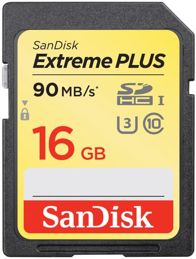 SanDisk Extreme Plus SD minnekort 16 GB