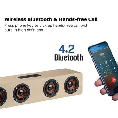 Høyttaler med Bluetooth 4.2 og 3,5 mm uttak