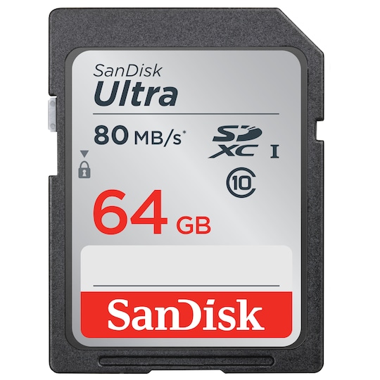 SanDisk Ultra SD minnekort 64 GB