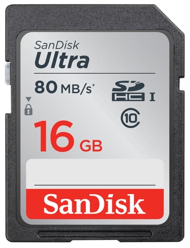 SanDisk Ultra SD minnekort 16 GB
