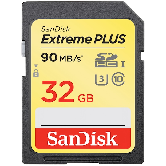 SanDisk Extreme Plus SD minnekort 32 GB
