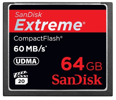 SanDisk Extreme CompactFlash 64 GB minnekort Elkjøp