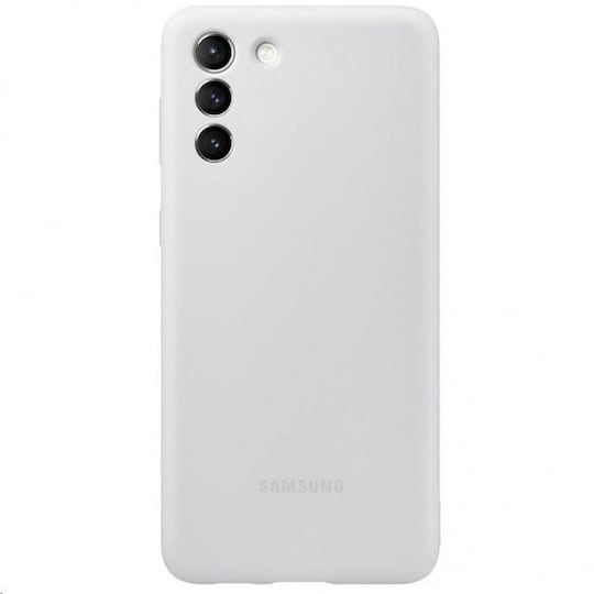 Samsung Original Galaxy S21 Plus Deksel Silicone Cover Lysegrå