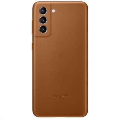 Samsung Original Galaxy S21 Plus Deksel Leather Cover Brun