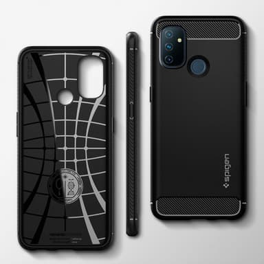 Spigen OnePlus Nord N100 Deksel Rugged Armor Matte Black