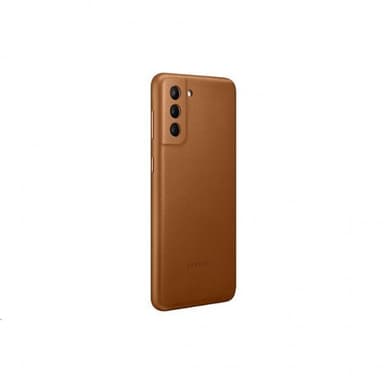Samsung Original Galaxy S21 Plus Deksel Leather Cover Brun