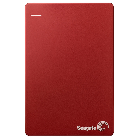 Seagate Slim Backup Plus 2 TB ekstern harddisk (rød)