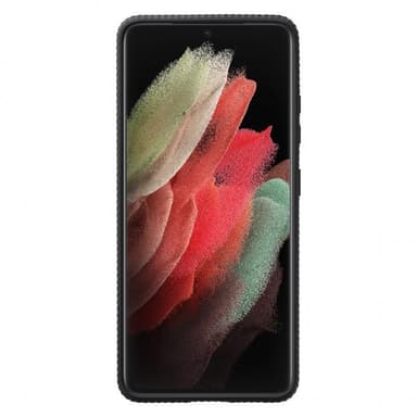 Samsung Original Galaxy S21 Ultra Deksel Protective Standing Cover Svart
