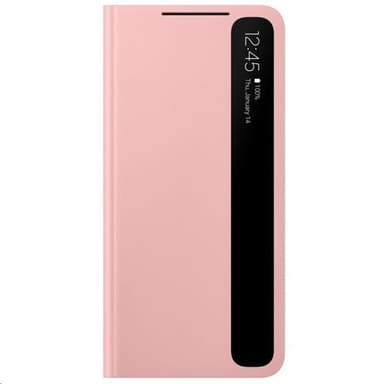 Samsung Original Galaxy S21 Etui Smart Clear View Cover Rosa