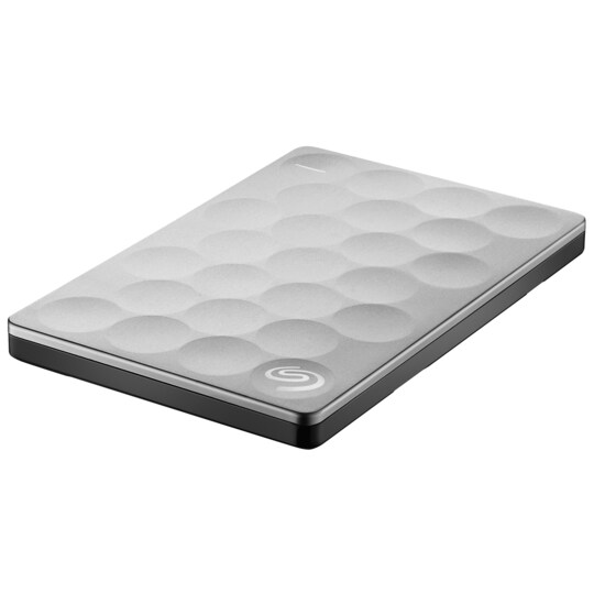 Seagate Backup Plus Ultra Slim 2 TB harddisk (sølv)