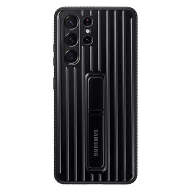 Samsung Original Galaxy S21 Ultra Deksel Protective Standing Cover Svart