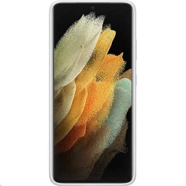 Samsung Original Galaxy S21 Ultra Deksel Silicone Cover Lysegrå