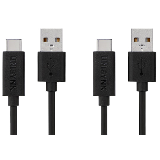 Unisynk USB-C 2.0-kabel (2-pack)