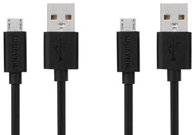 Unisynk Mikro USB 2.0 kabel ( 2 pakning)