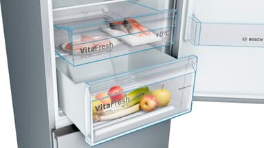 Bosch Kjøleskap/fryser kombinasjon KGN36VLDD (inox-look)