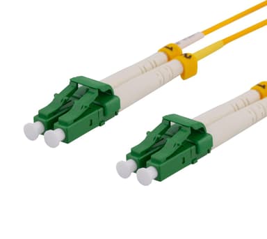 DELTACO OS2 fiberkabel LC - LC, tosidig, singlemode, APC, 9/125, 10m